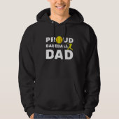 Proud Baseball Dad Hoodie (Vorderseite)