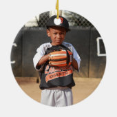 Proud Baseball Mama Foto Keramik Ornament (Hinten)