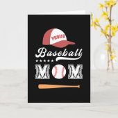 Proud-Baseball-Mama Karte (Gelbe Blume)