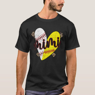 Proud Baseball Softball Mimi Grandma T-Shirt