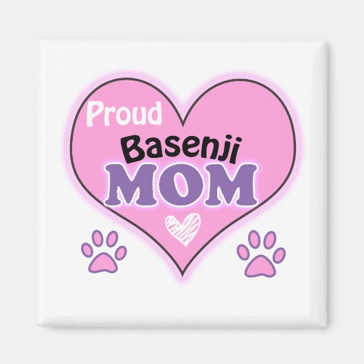 Proud Basenji Mom Magnet (Vorne)