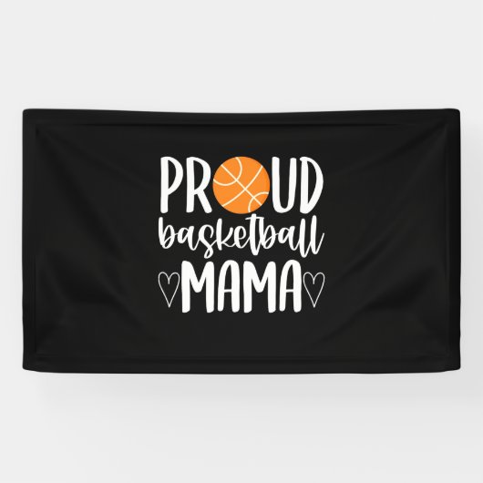 Proud Basketball Mama Banner (Horizontal)