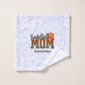 Proud Basketball Mama - Court Side Champion Badhandtuch Set (Waschlappen)