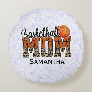 Proud Basketball Mama - Court Side Champion Rundes Kissen