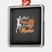 Proud Basketball Mama Ornament Aus Metall (Links)