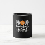 Proud Basketball Mama Tasse (Zentrum)