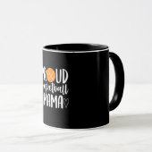 Proud Basketball Mama Tasse (VorderseiteRechts)