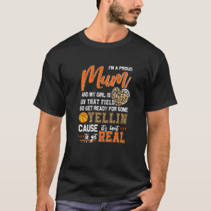 Proud Basketball Mum Basketball Familie Match 1 T-Shirt