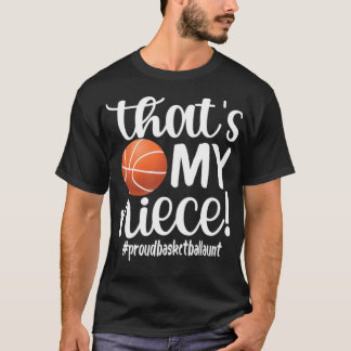 Proud Basketball Tante Gifts Basketball Spielertan T-Shirt