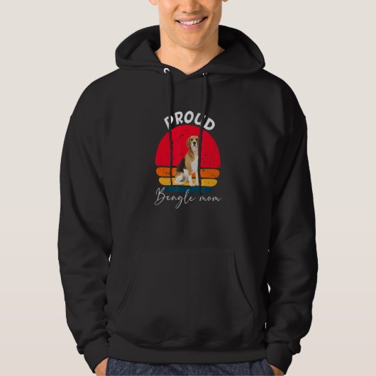 Proud Beagle Hund Mama Hoodie (Vorderseite)