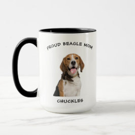 Proud Beagle Mama Personalisiert Hunde Foto Kaffee Tasse
