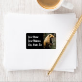 Proud Bear Adressaufkleber (Insitu)