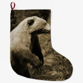 Proud Bear Großer Weihnachtsstrumpf (Vorderseite)