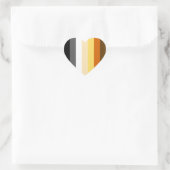 Proud Bear Herz-Aufkleber (Tasche)