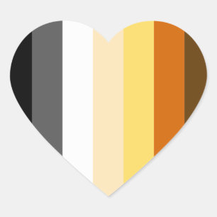 Proud Bear Herz-Aufkleber