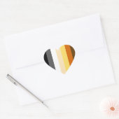 Proud Bear Herz-Aufkleber (Umschlag)