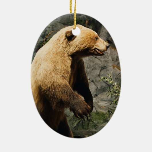 Proud Bear Keramik Ornament (Hinten)