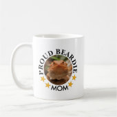 Proud Beardie Mama Custom Pet Foto Kaffeetasse (Links)