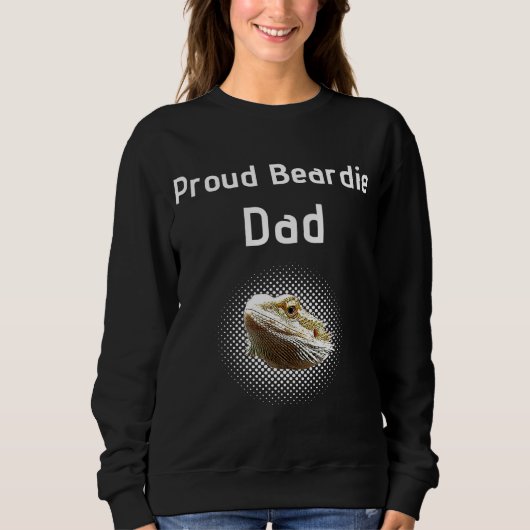 Proud Beardie Vater Bartded Dragon Sweatshirt (Vorderseite)