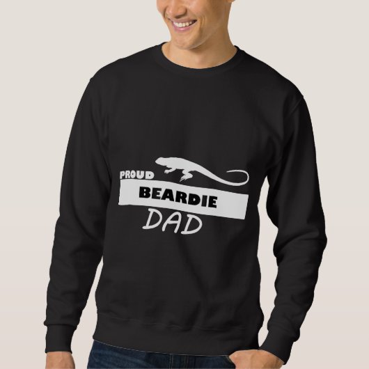 Proud Beardie Vater Bartded Dragon Sweatshirt (Vorderseite)