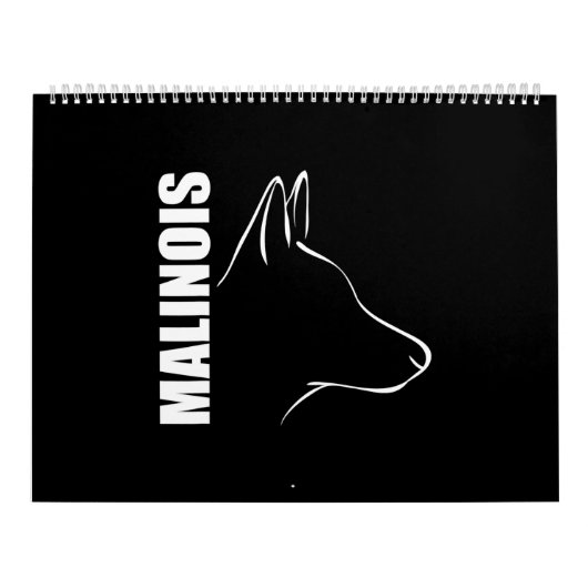 Proud Belgian Malinois profile dog TEE Shirt Kalender (Titelbild)
