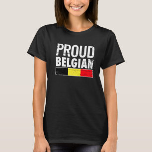 Proud belgische Flagge T-Shirt