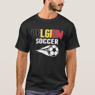 Proud Belgium Soccer Fans Jersey Belgischer Fußbal T-Shirt