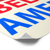 Proud Belud American Poster (Ecke)