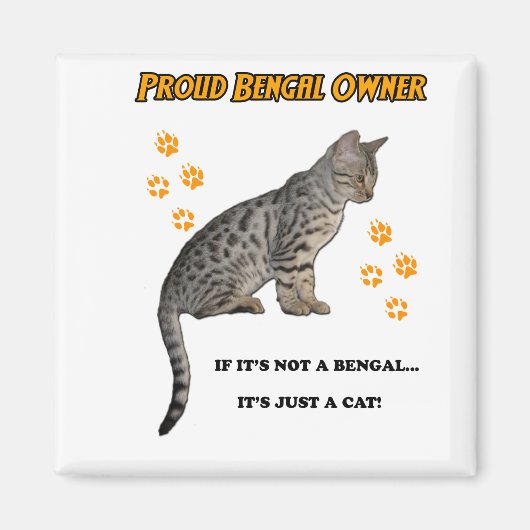 Proud Bengalisch Owner Magnet (Vorne)