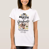 Proud Bestie der Graduate Foto School Name T-Shirt (Vorderseite)