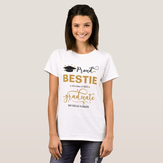 Proud Bestie of Graduate- Family Abschluss Shirts (Vorne ganz)