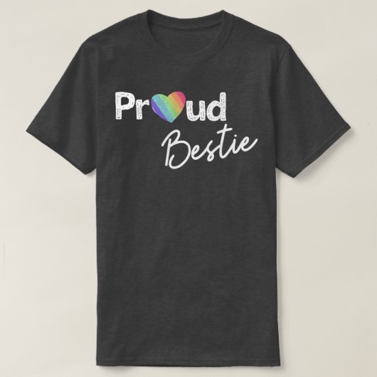 Proud Bestie Pride Shirt Bester Freund Ally Gay Pr (Design vorne)