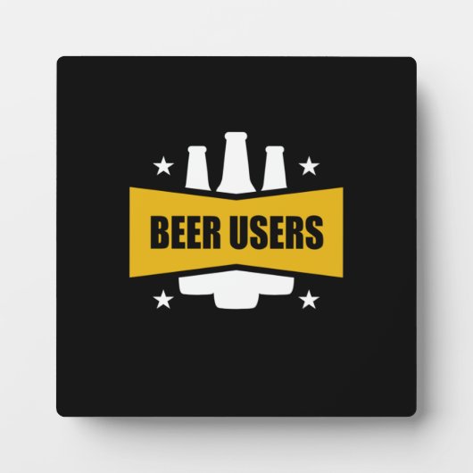 Proud-Biernutzer Fotoplatte (Vorderseite)