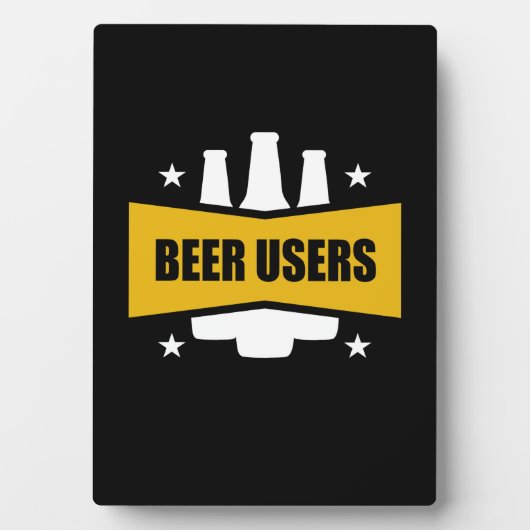Proud-Biernutzer Fotoplatte (Vorderseite)
