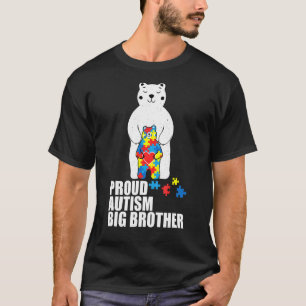 Proud Big Brother Bären Autismus Bewusstsein Autis T-Shirt