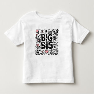 Proud Big Sis - Blumenfeier Kleinkind T-shirt