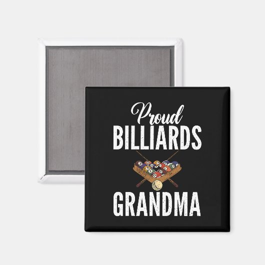 Proud Billiards Oma Pool Billard Oma Magnet (Vorderseite/Rückseite)