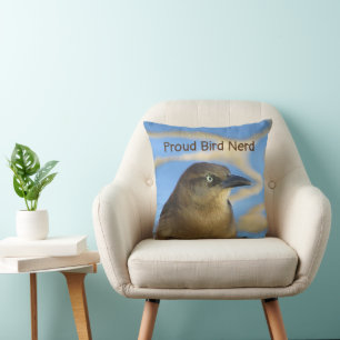 Proud Bird Nerd Blackbird Hobby Birdwatcher Kissen