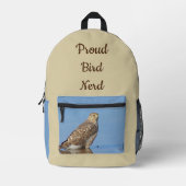 Proud Bird Nerd Hawk Foto Vogelbeobachtung Vogelbe Bedruckter Rucksack (Vorderseite)