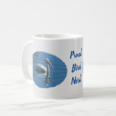 Proud Bird Nerd Pelican Birdwatcher Vogelbeobachte Kaffeetasse (Vorderseite Links)