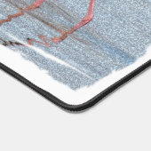 Proud Bird Nerd Schwarz-weiß Coast Beach Vogelbeob Schreibtischunterlage (Ecke)