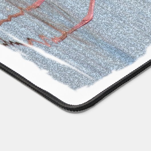 Proud Bird Nerd Schwarz-weiß Coast Beach Vogelbeob Schreibtischunterlage (Ecke)