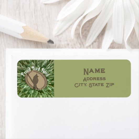 Proud Bird Nerd Silhouette Brown Green Vogelbeobac (Insitu)