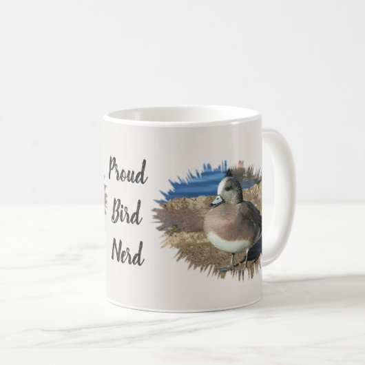 Proud Bird Nerd Wild Duck Birdwatcher Vogelbeobach Kaffeetasse (VorderseiteRechts)