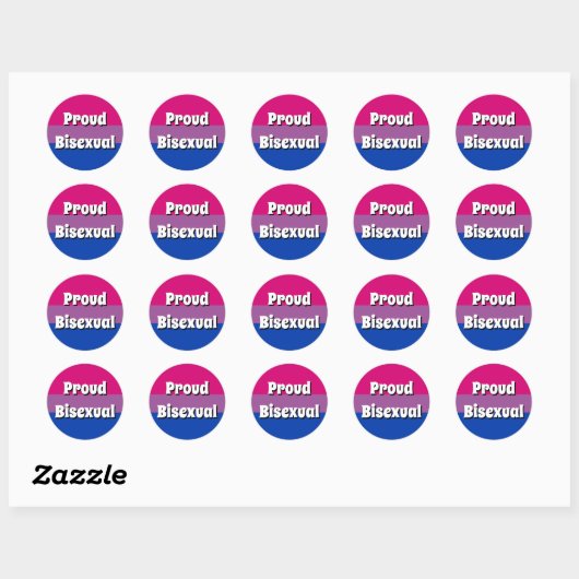 Proud Bisexual Flag Stickers (Blatt)