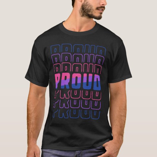 Proud Bisexual LGBT Pride Monat T-Shirt (Vorderseite)