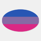 Proud Bisexual Ovaler Aufkleber (Vorderseite)