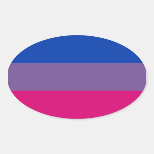 Proud Bisexual Ovaler Aufkleber (Vorderseite)