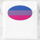 Proud Bisexual Ovaler Aufkleber (Tasche)
