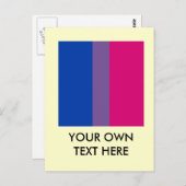 Proud Bisexual Postkarte (Vorne/Hinten)
